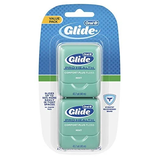 PACK OF 2 - ORAL-B GLIDE PRO-HEALTH COMFORT PLUS DENTAL FLOSS, MINT FOR $3.74
