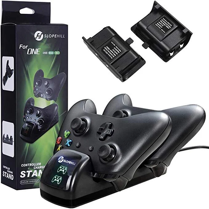 DUAL XBOX ONE CONTROLLER CHARGING DOCK FOR $15.99