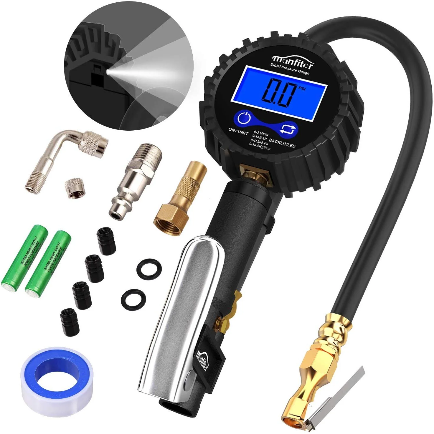 DIGITAL TIRE PRESSURE GAUGE FOR $13.79
