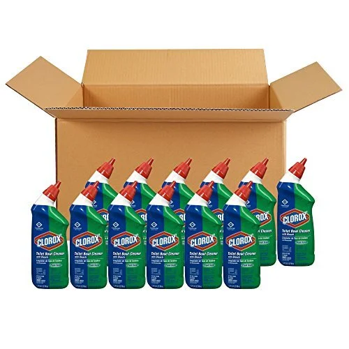 PACK OF 12 - CLOROX TOILET BOWL CLEANER WITH BLEACH, FRESH SCENT, 24OZ FOR $23.75