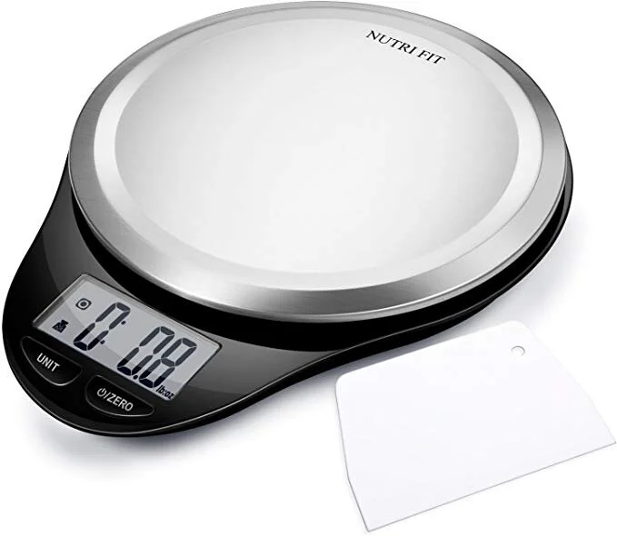 DIGITAL KITCHEN SCALE WITH DOUGH SCRAPER FOR $6.66