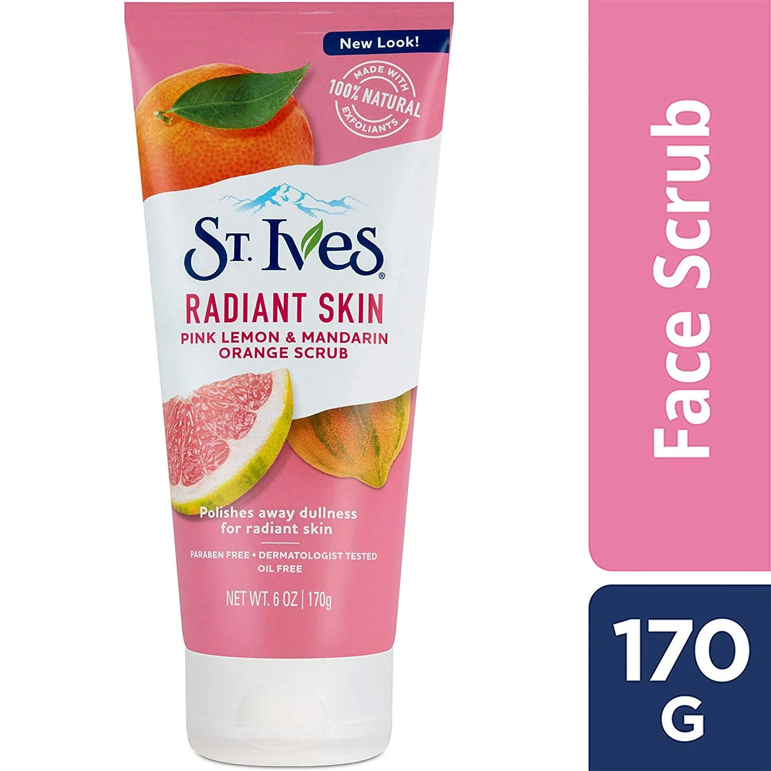 ST. IVES RADIANT SKIN FACE SCRUB, PINK LEMON AND MANDARIN ORANGE 6 OZ FOR $3.08