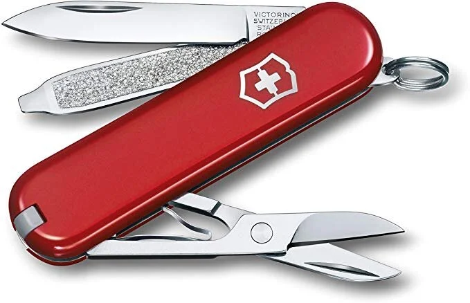 VICTORINOX SWISS ARMY CLASSIC SD POCKET KNIFE FOR $15.00