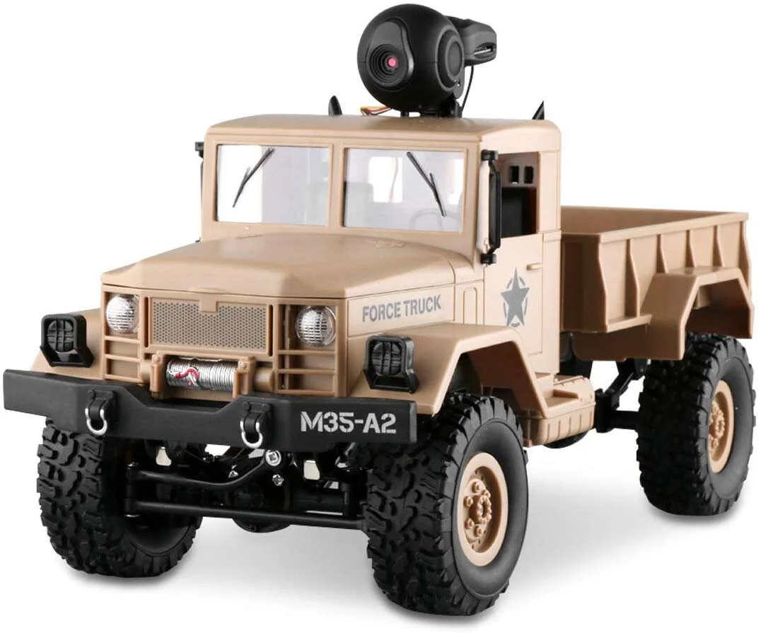 RC MILITARY TRUCK WITH WI-FI HD CAMERA FOR $55.99