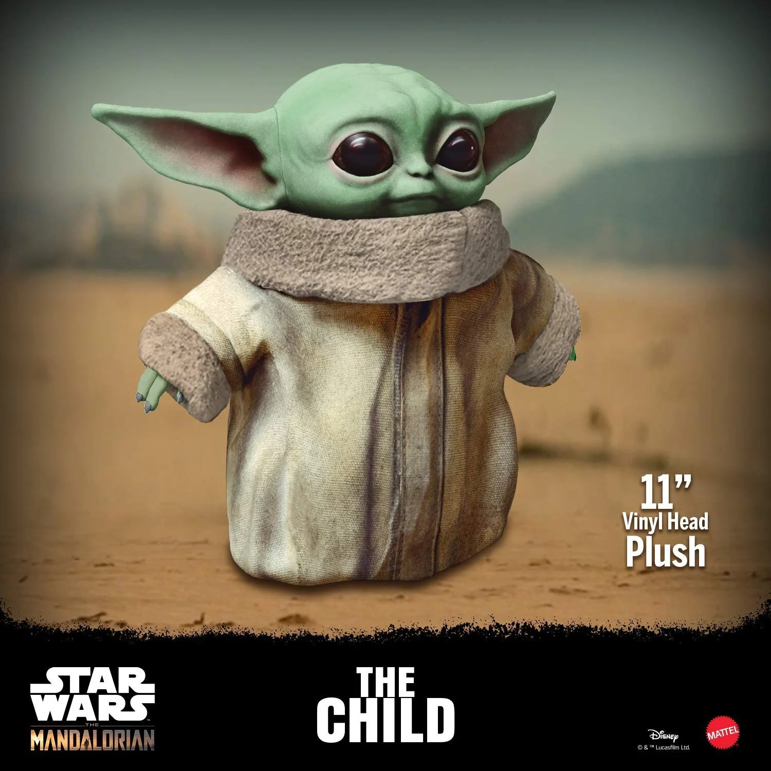 STAR WARS THE CHILD PLUSH TOY, 11-INCH SMALL YODA-LIKE SOFT FIGURE FROM THE MANDALORIAN FOR $24.99
