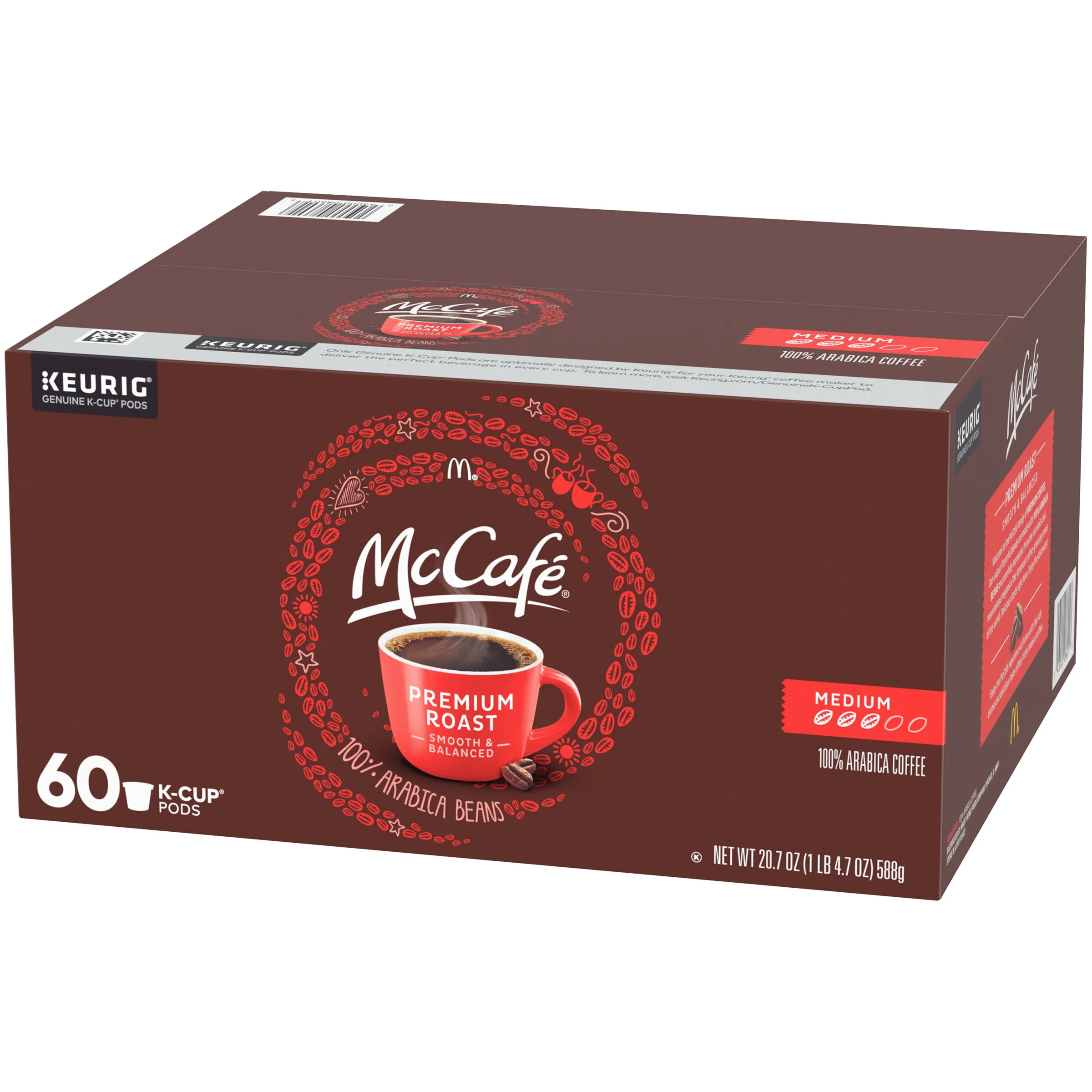 120 COUNT - MCCAFÉ PREMIUM ROAST K-CUP COFFEE PODS (2 BOX OF 60) FOR $34.20