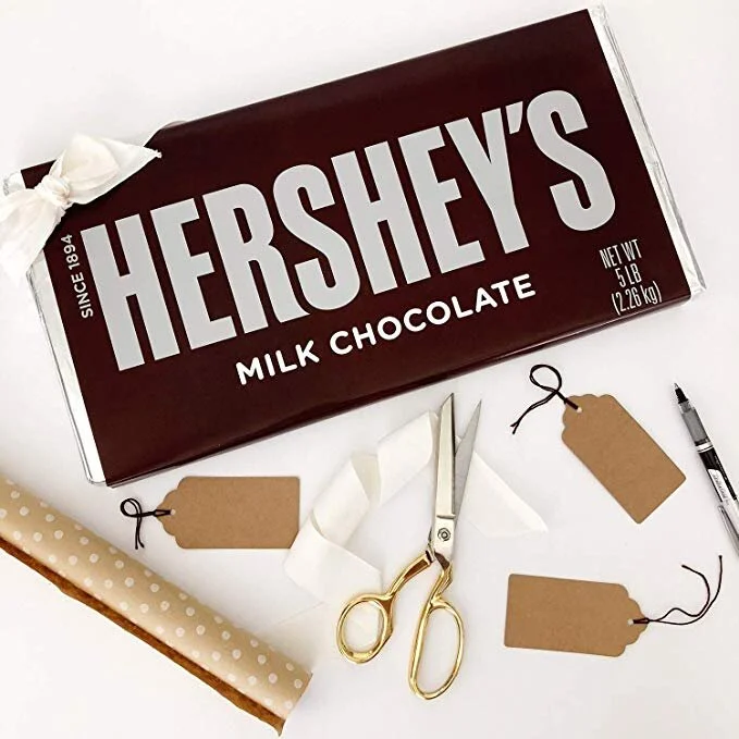 HERSHEY’S GIANT CHOCOLATE BAR, ORIGINAL CHOCOLATE CHRISTMAS CANDY BAR, 5 POUNDS FOR $32.19