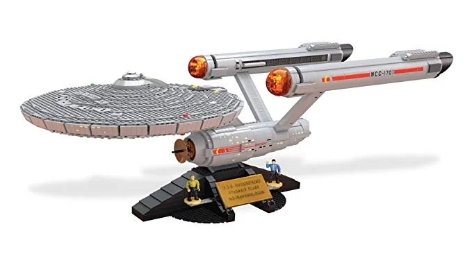 MEGA BLOCKS STAR TREK U.S.S. ENTERPRISE NCC-1701 COLLECTOR CONSTRUCTION SET FOR $79.99