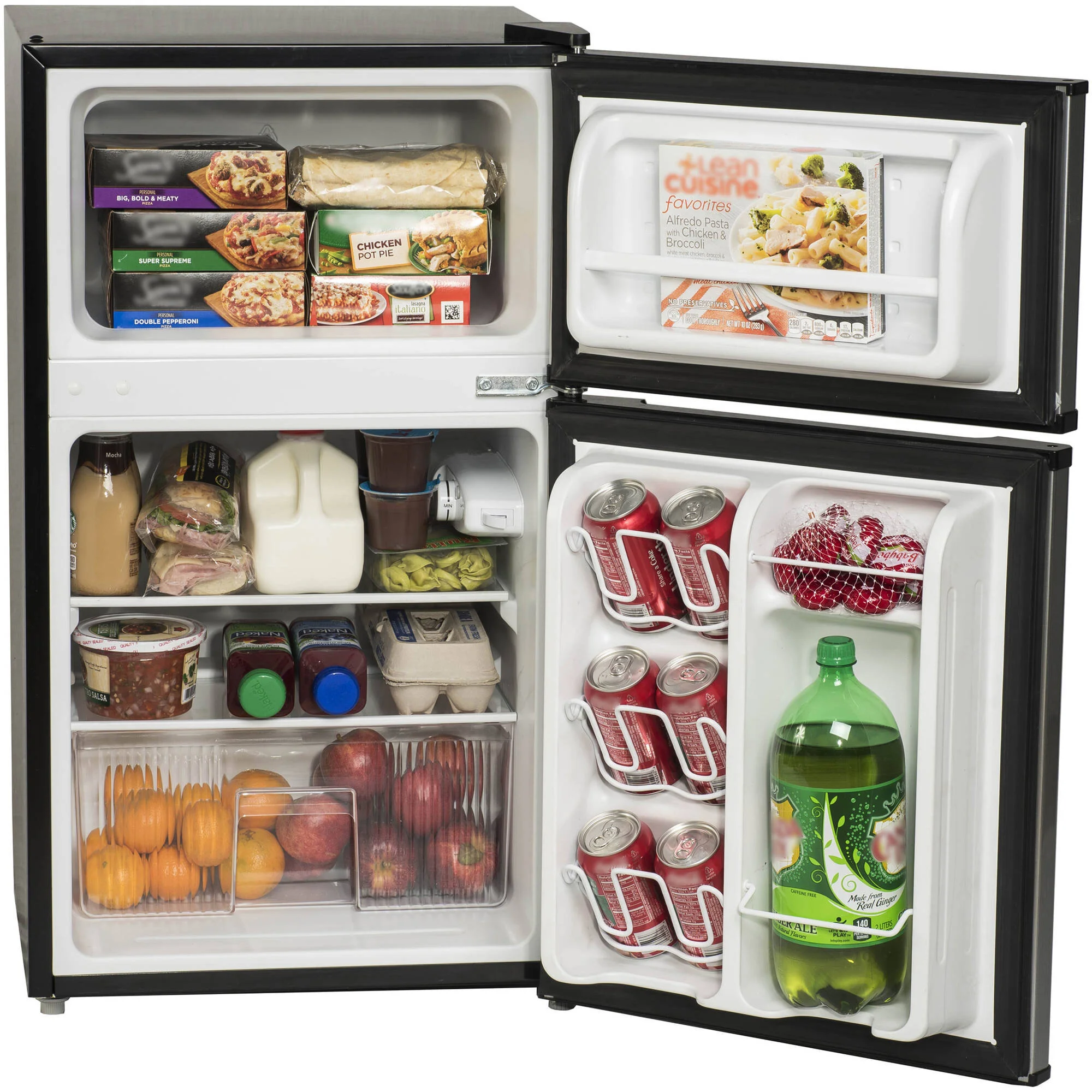 ARCTIC KING 3.2 CU FT TWO DOOR MINI FRIDGE WITH FREEZER FOR $127.00