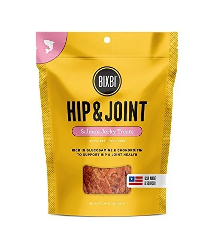 BIXBI ALL-NATURAL DOG JERKY TREATS - SALMON, BEEF, AND CHICKEN FOR $3.41