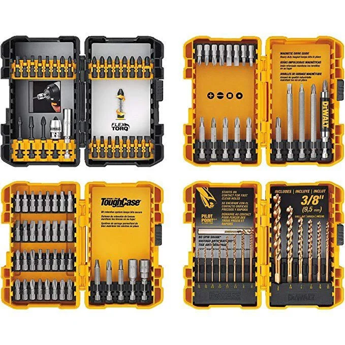 DEWALT SCREWDRIVER BIT SET / DRILL BIT SET, 100-PIECE FOR $24.99