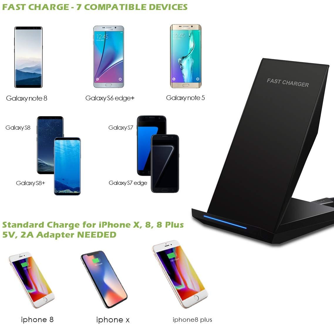 WIRELESS CHARGING STAND FOR $9.99