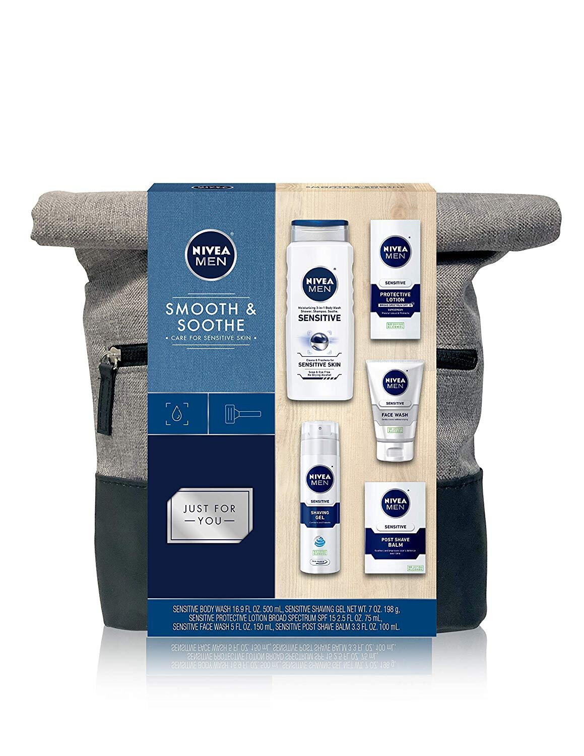 NIVEA MEN DAPPER 5-PIECE DUFFLE GIFT SET FOR $12.50