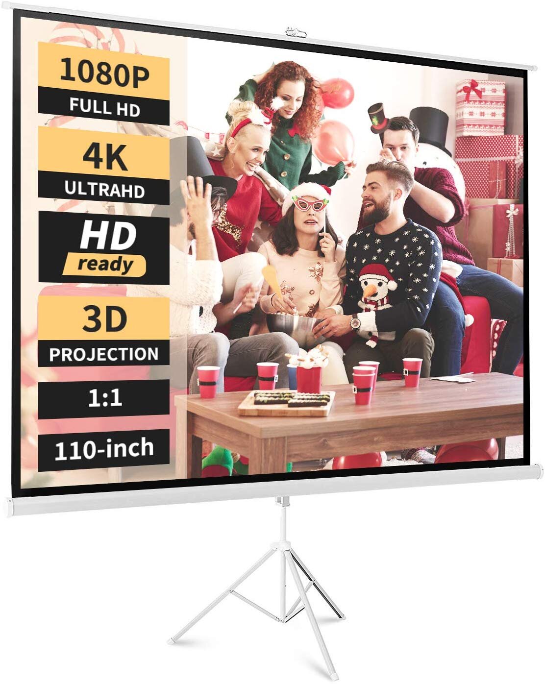 NEEWER PORTABLE PROJECTOR SCREEN TRIPOD STAND FOR $45.04