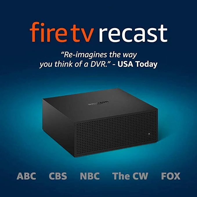 FIRE TV RECAST, OVER-THE-AIR DVR, 500 GB, 75 HOURS, DVR FOR CORD CUTTERS FOR $129.99