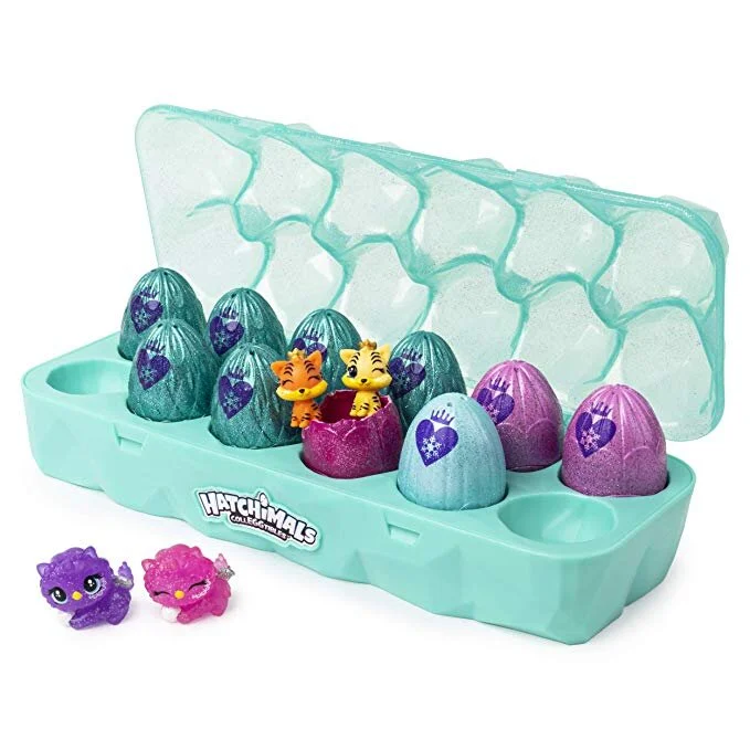 HATCHIMALS COLLEGGTIBLES JEWELRY BOX ROYAL DOZEN 12 PACK EGG CARTON WITH 2 EXCLUSIVE FOR $12.88