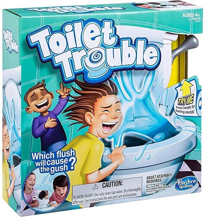HASBRO GAMES TOILET TROUBLE FOR $4.27