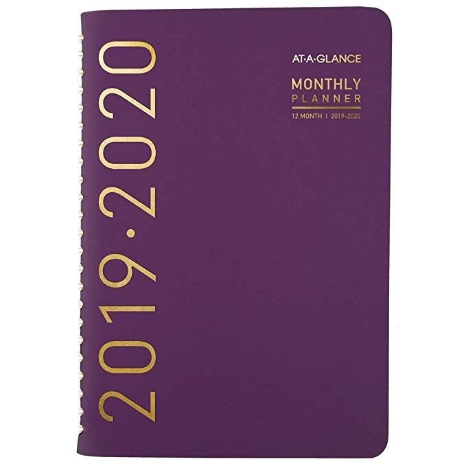 AT-A-GLANCE 2019-2020 ACADEMIC YEAR WEEKLY &amp; MONTHLY PLANNER FOR $5.54