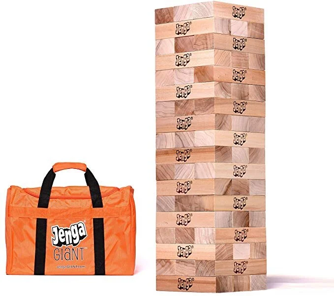 JENGA GIANT HARDWOOD GAME (STACKS TO 5+ FEET) FOR $89.99