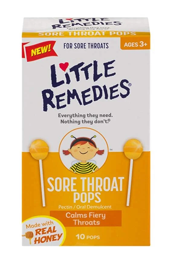 LITTLE REMEDIES SORE THROAT POPS | MADE WITH REAL HONEY (10 COUNT) FOR $2.79