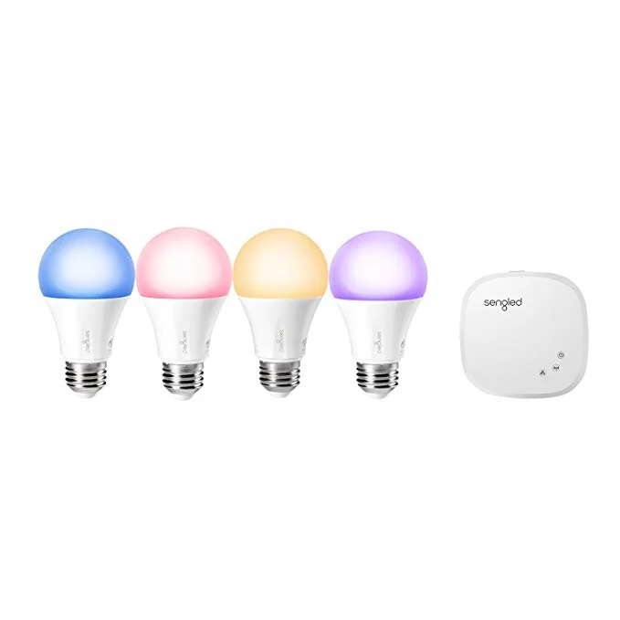 SENGLED SMART LED MULTICOLOR A19 STARTER KIT (4 PACK) FOR $64.99