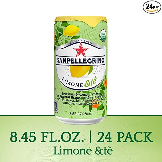 SANPELLEGRINO LIMONE &TE SPARKLING JUICE & TEA BEVERAGE DRINK (24 PACK) FOR $11.71