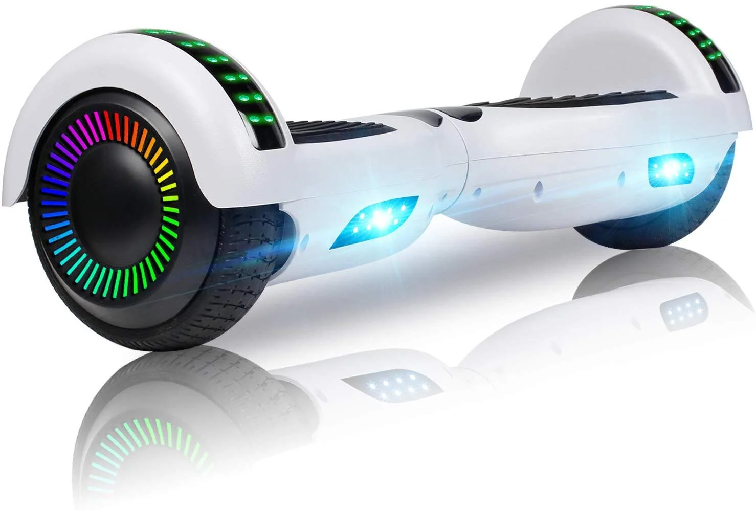 6.5" TWO-WHEEL SELF BALANCING HOVERBOARD WITH BLUETOOTH AND LIGHTS FOR $88.79