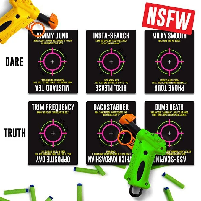 BAD AIM - PARTY GAME - THE HILARIOUS TRUTH OR DARE SHOOTOUT FOR $9.99