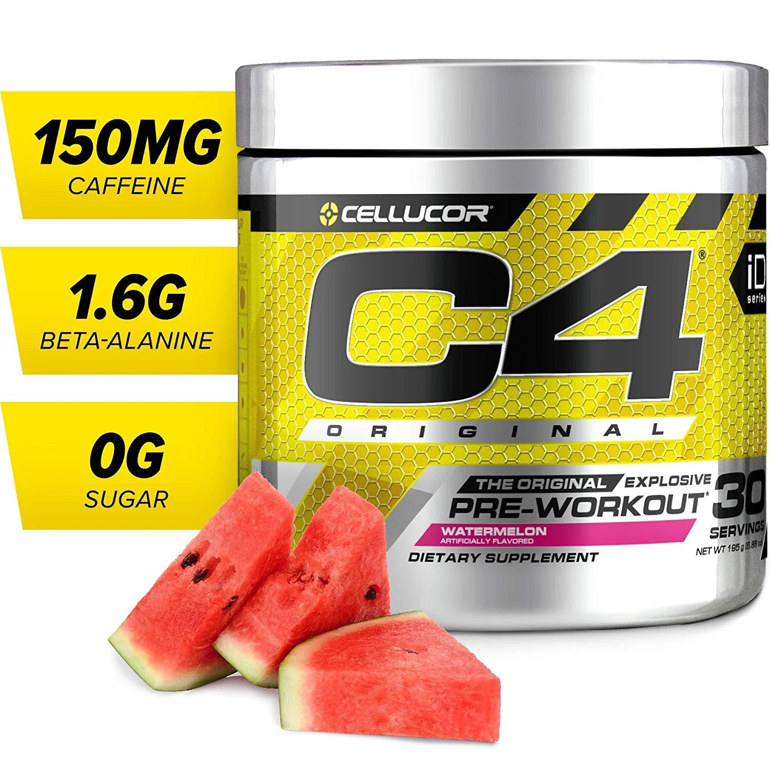 C4 ORIGINAL PRE WORKOUT POWDER WATERMELON, 30 SERVINGS FOR $10.45