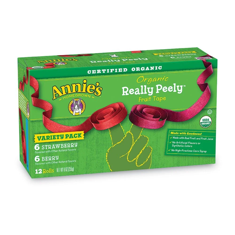 ANNIE'S STRAWBERRY/BERRY ORGANIC REALLY PEELY FRUIT TAPE VARIETY PACK, 12 COUNT FOR $4.47