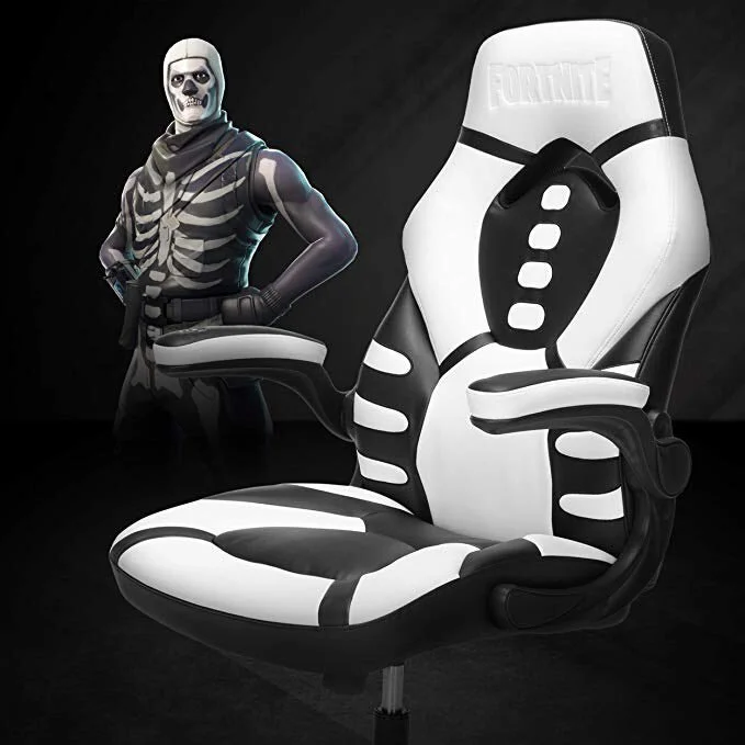 FORTNITE SKULL TROOPER-V GAMING CHAIR, RESPAWN BY OFM RECLINING ERGONOMIC CHAIR FOR $99.00