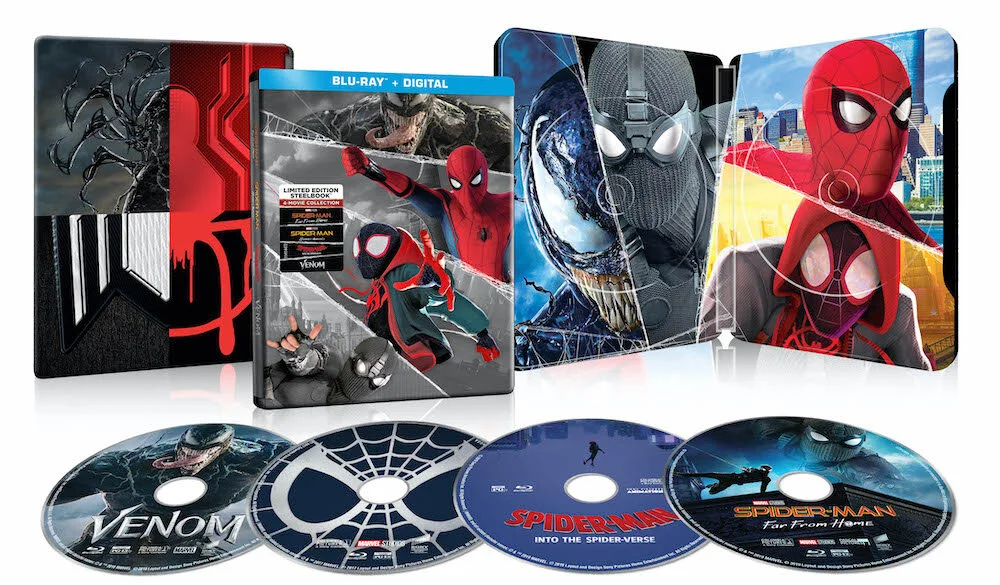 SPIDER-MAN: FAR FROM HOME / SPIDER-MAN: HOMECOMING / SPIDER-MAN: INTO THE SPIDER-VERSE / VENOM (2018) - SET [BLU-RAY] FOR $29.96
