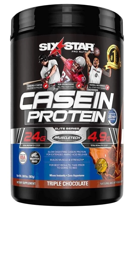 SIX STAR ELITE SERIES CASEIN PROTEIN POWDER, CHOCOLATE, 26 SERVINGS (2LBS) FOR $12.49