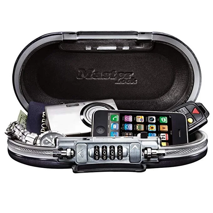 MASTER LOCK 5900D SET YOUR OWN COMBINATION PORTABLE SAFE, 9-17/32 IN. WIDE FOR $14.68