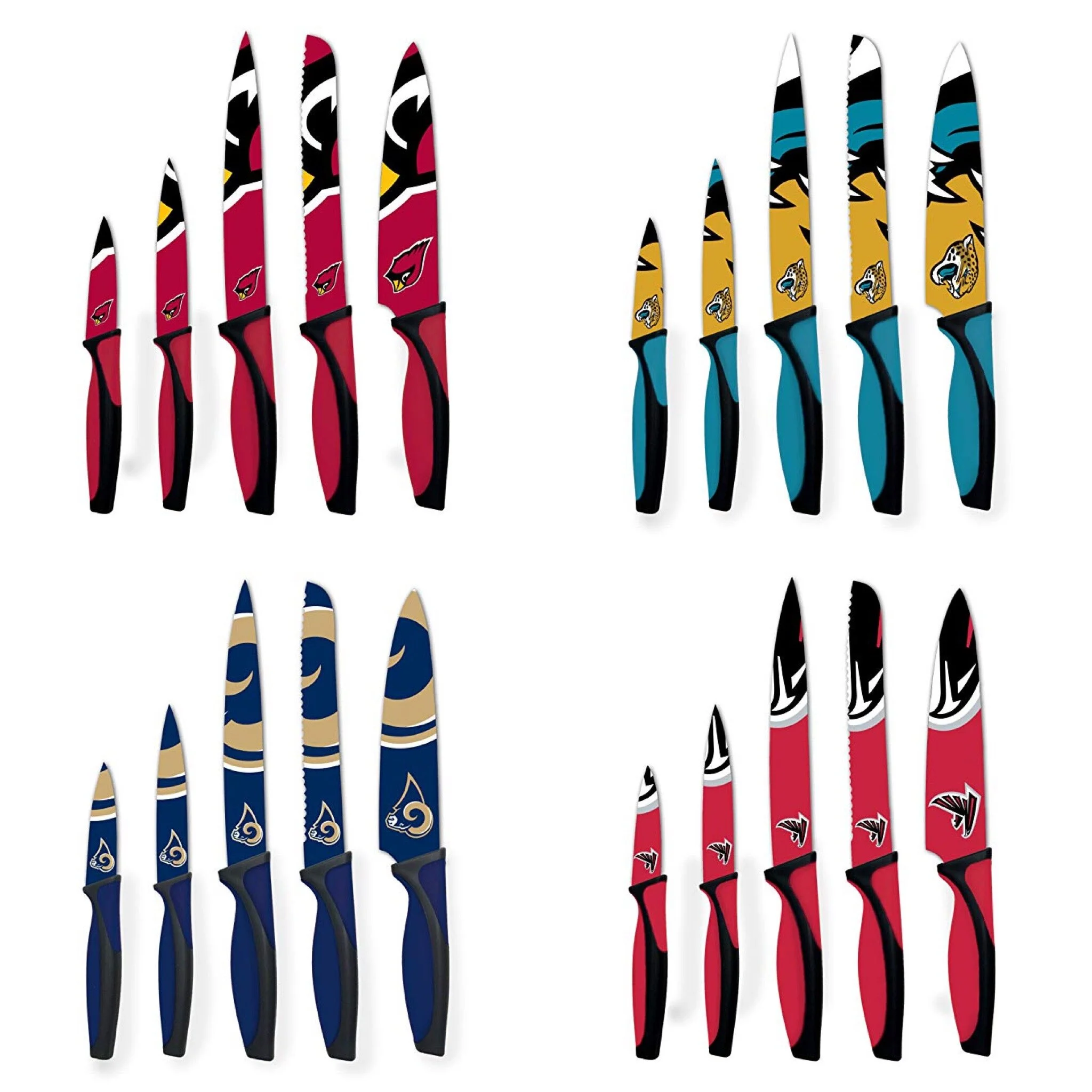 THE SPORTS VAULT NFL 5-PIECE KITCHEN KNIFE SET FOR $17.49