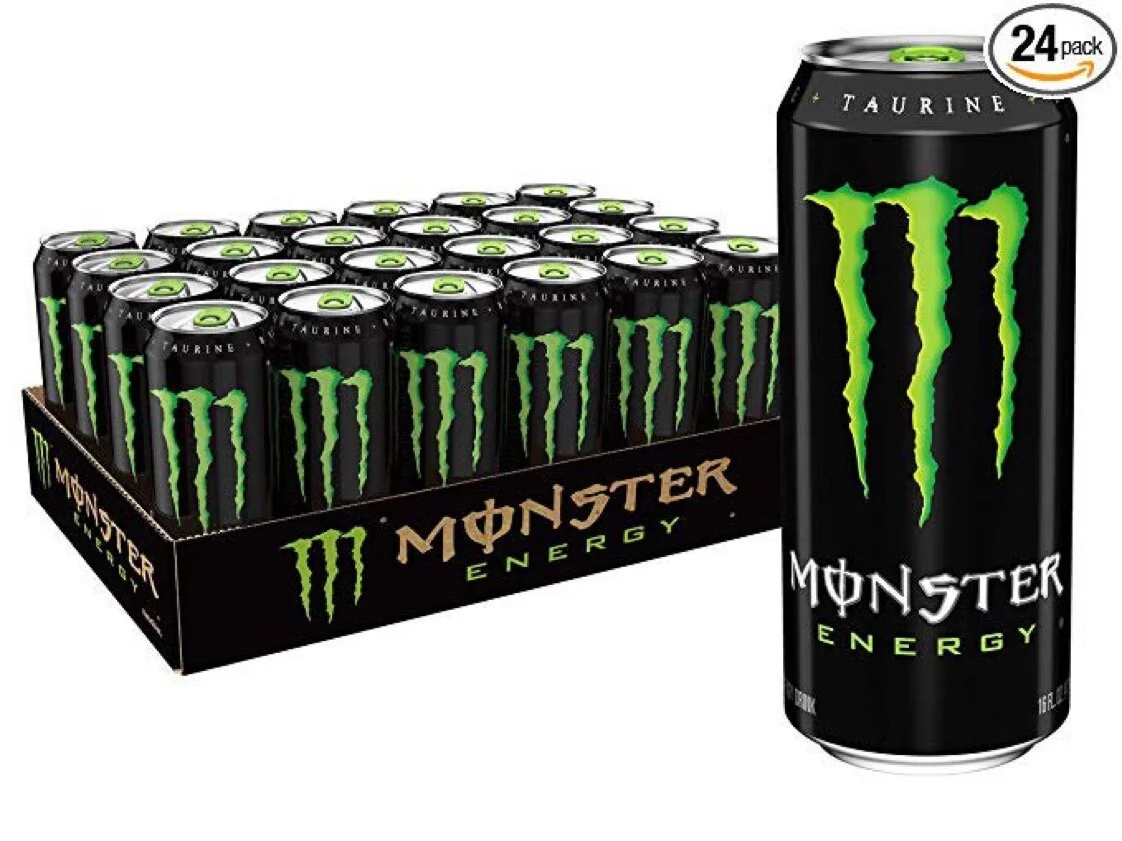 MONSTER ENERGY DRINK, GREEN, ORIGINAL, 16 OUNCE (PACK OF 24) FOR $29.96
