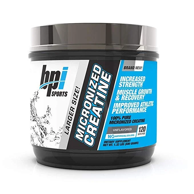 BPI SPORTS MICRONIZED CREATINE - INCREASE STRENGTH - REDUCE FATIGUE - LEAN MUSCLE BUILDING - UNFLAVORED - 120 SERVINGS FOR $7.90