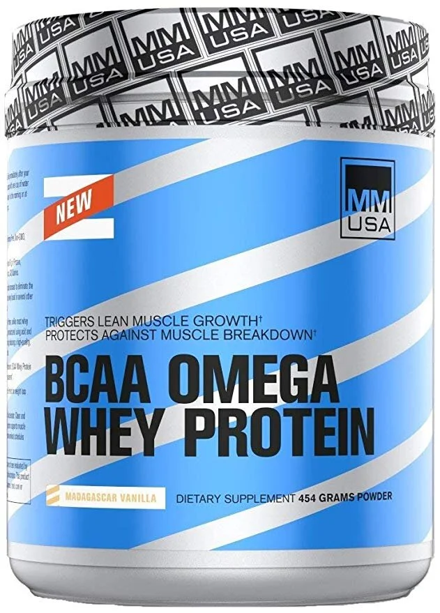 MMUSA BCAA OMEGA WHEY PROTEIN, CHOCOLATE, 500 GRAMS FOR $7.11