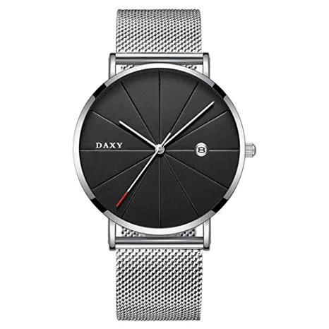 Gentleman's Luxury Clock Generous Slim Steel Minimalist Male Quartz Watch for $3.50
