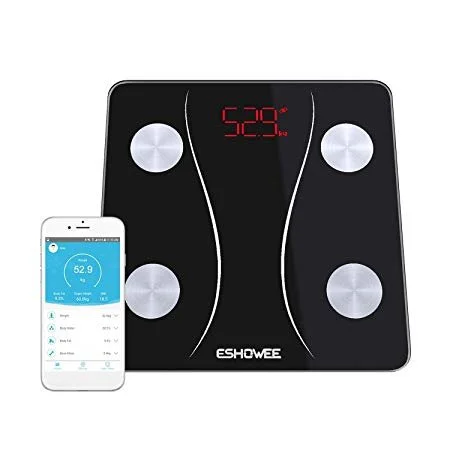 📡 Scales Digital Weight and Body Fat Digital Bathroom Scale - ESHOWEE Smart BMI Bluetooth Sc for $13.59 - $25.49 (32% off)