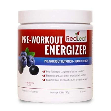 📡 Red Leaf Pre-Workout Energizer Powder, Pre Workout for Women and Men, BCAA's, Beta-Alanine for $28.04