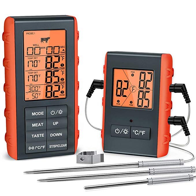 📡 Meat Thermometer, Tranmix Wireless Digital Thermometer Cooking Food Meat Thermometer with for $33.99 - $37.39