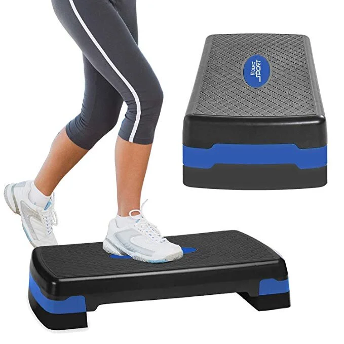 📡 Aduro Sport Aerobic Exercise Step Deck, Adjustable Workout Fitness Stepper Exercise Platfo for $24.99 (38% off)