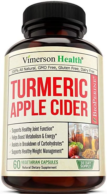 📡 Turmeric Apple Cider Vinegar Supplement with Ginger and Bioperine. Natural Detox and Clean for $11.02 (21% off)