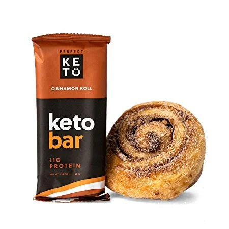 📡 Perfect Keto Protein Snacks - Box of 12 Bars - Low Carb Diet Friendly with Coconut Oil, Co for $26.85 - $29.99