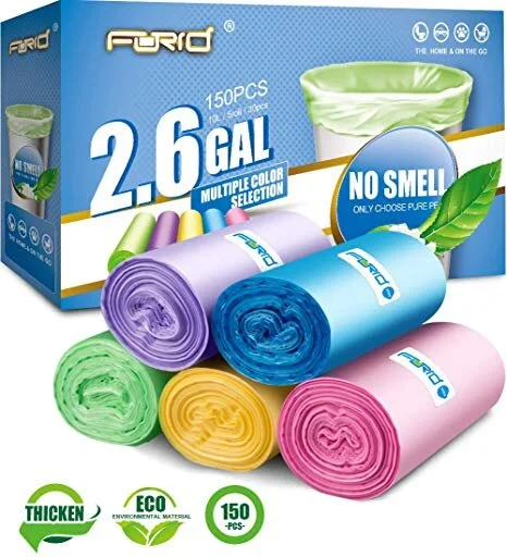 📡 Small Trash Bag, 2.6 Gallon Garbage Bags FORID Bathroom Trash can Liners for Bedroom Home for $10.70 (24% off)