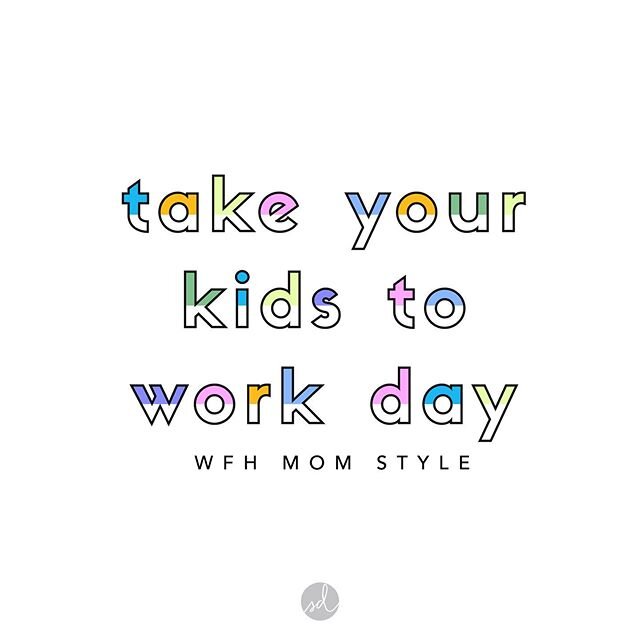 Tomorrow we are mixing things up a bit here at Salted Designs. My kids are taking over my social media.⠀
⠀
When I was a kid, I always wanted to participate in take-your-kid-to-work-day and every since I mentioned it to my kids they have been coming u