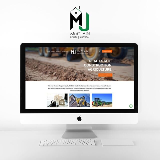 L A U N C H⠀
I'm starting off this new week by highlighting the launch of the new MJ McClain Realty Auction website!⠀
⠀
I can't say enough how wonderful it was to work with Mary Jo &amp; Mark on their site and their digital &amp; print marketing. The