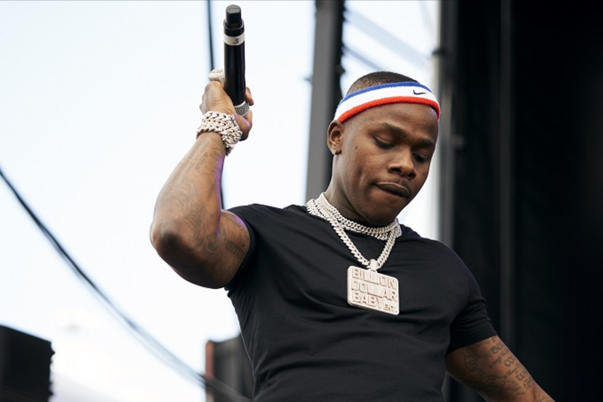 DaBaby Wearing a Black & Brown Louis Vuitton Outfit