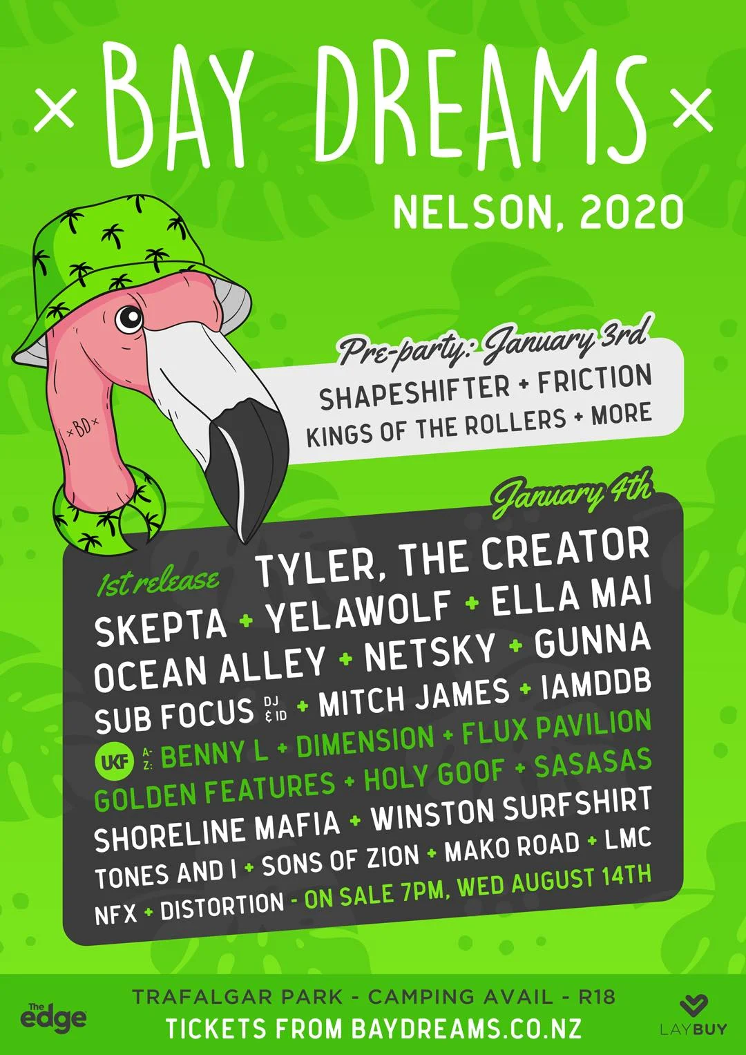 Bay Dreams 2020 Featuring Tyler, The Creator, Halsey, Skepta, Ella Mai